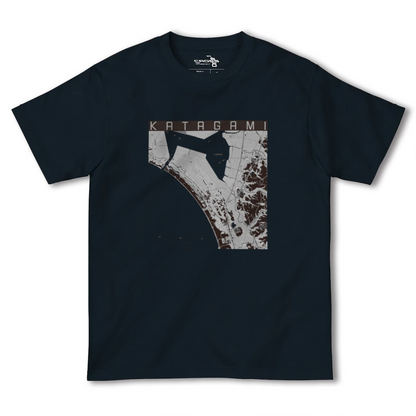 【潟上（秋田県）】地図柄ヘビーウェイトTシャツ