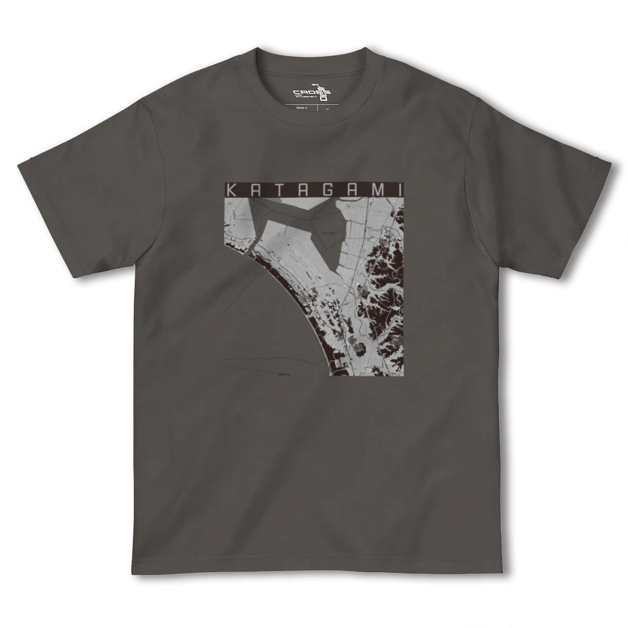 【潟上（秋田県）】地図柄ヘビーウェイトTシャツ