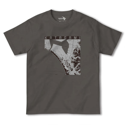 【潟上（秋田県）】地図柄ヘビーウェイトTシャツ