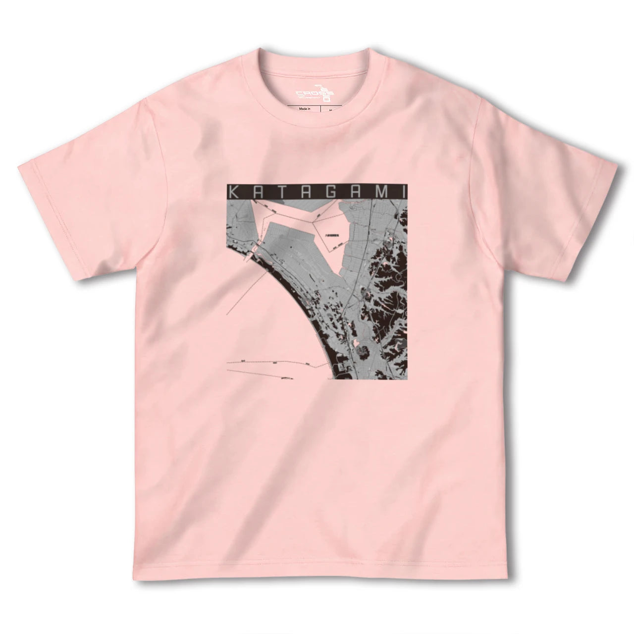 【潟上（秋田県）】地図柄ヘビーウェイトTシャツ