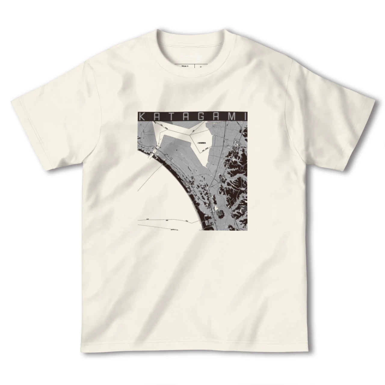 【潟上（秋田県）】地図柄ヘビーウェイトTシャツ
