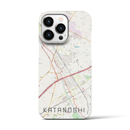 【交野市（大阪府）】地図柄iPhoneケース（バックカバータイプ）
