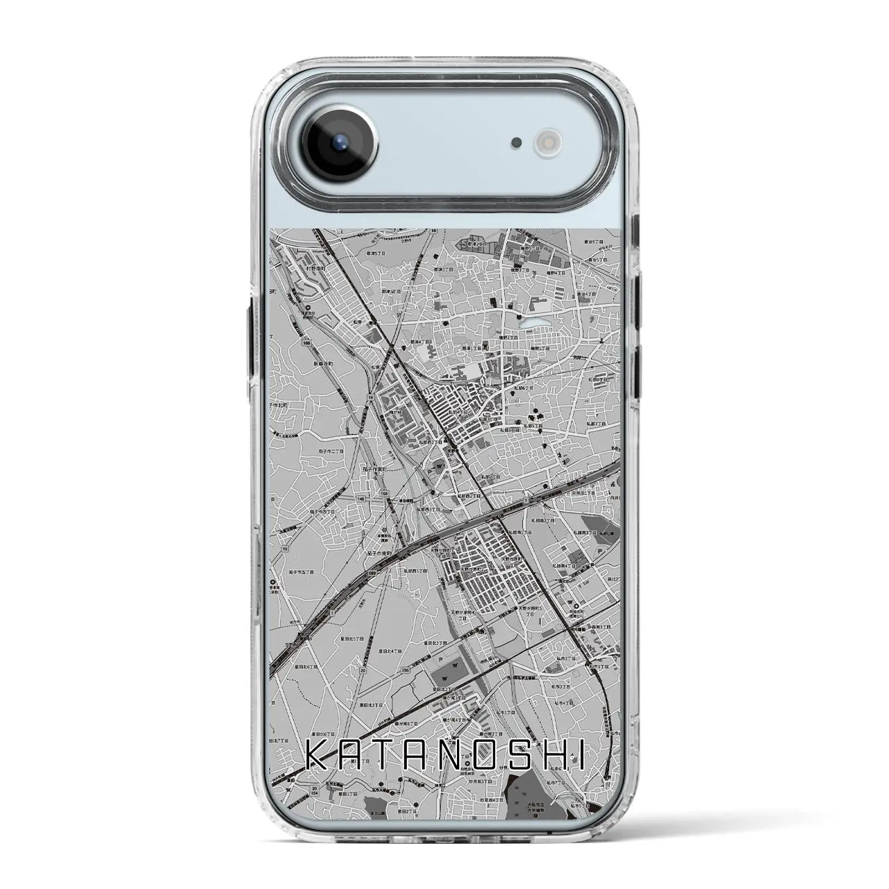 【交野市（大阪府）】地図柄iPhoneケース（MagSafeタイプ）