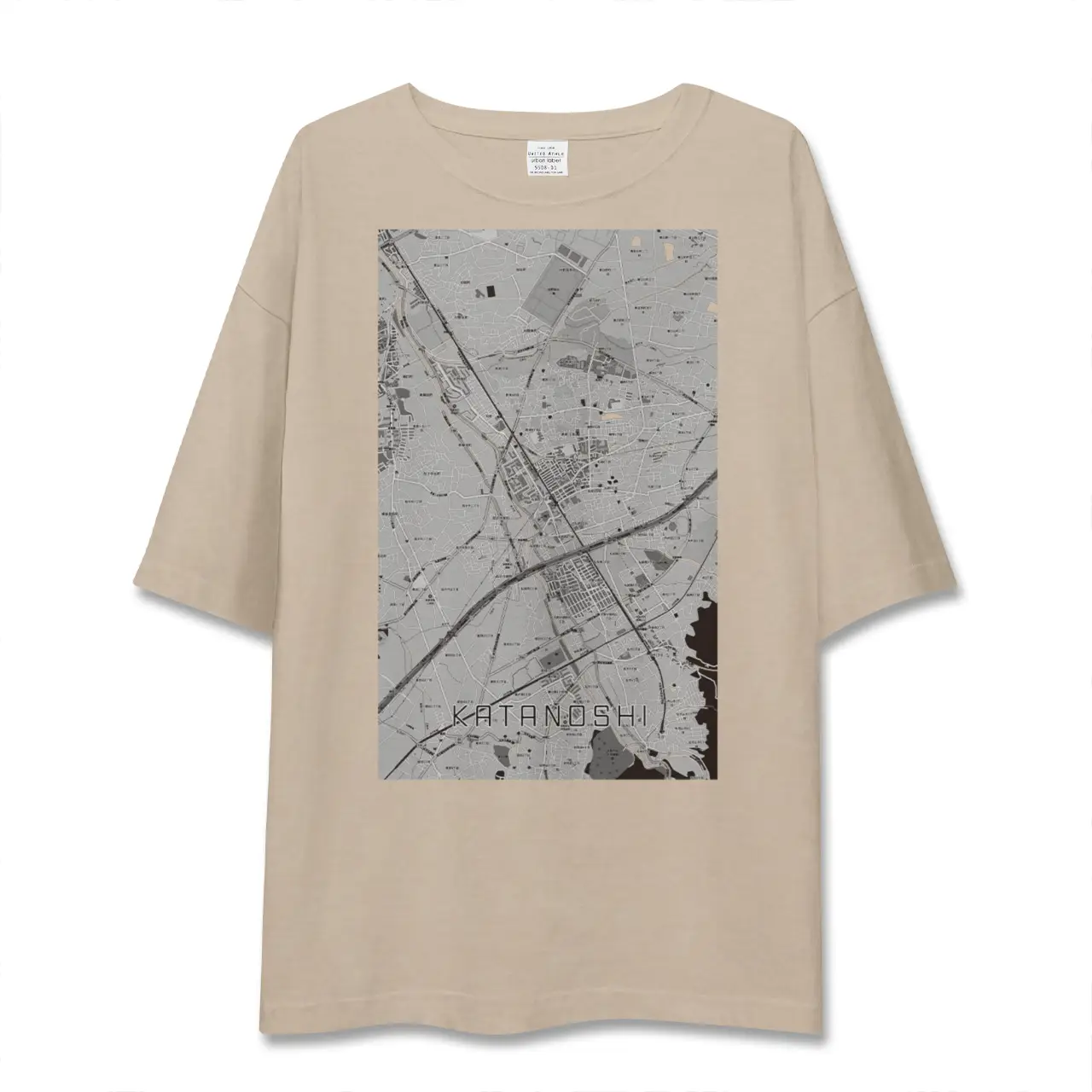 【交野市（大阪府）】地図柄ビッグシルエットTシャツ