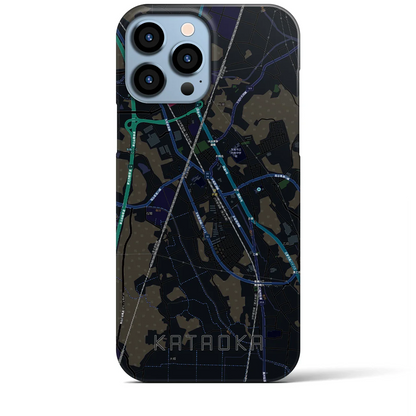 【片岡（栃木県）】地図柄iPhoneケース（バックカバータイプ）