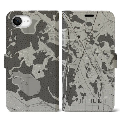 【片岡（栃木県）】地図柄iPhoneケース（手帳タイプ）