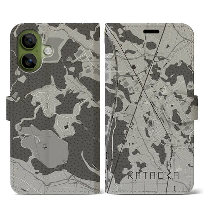 【片岡（栃木県）】地図柄iPhoneケース（手帳タイプ）