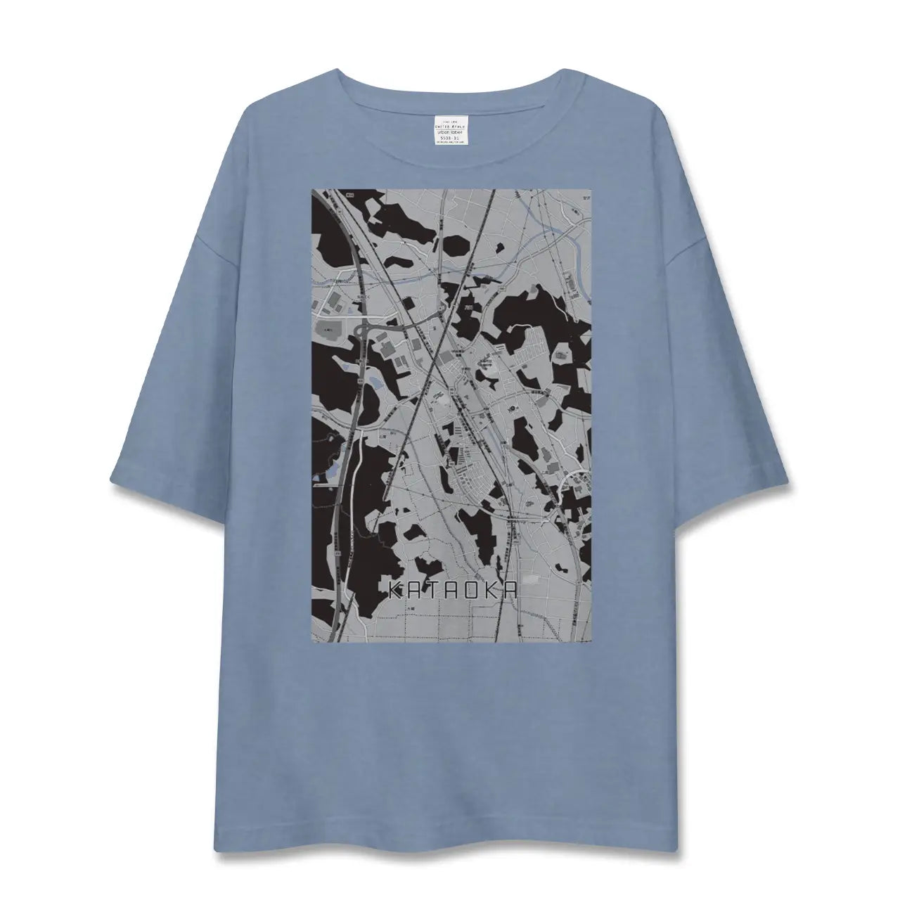 【片岡（栃木県）】地図柄ビッグシルエットTシャツ