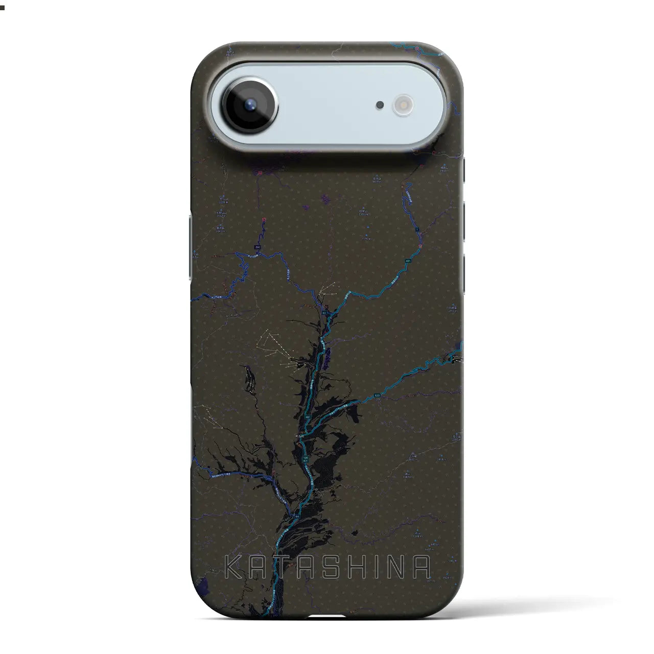 【片品（群馬県）】地図柄iPhoneケース（バックカバータイプ）