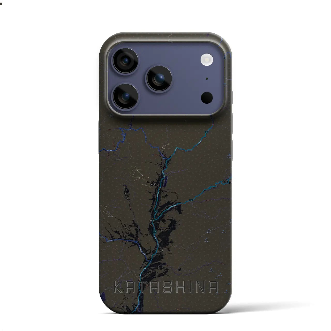 【片品（群馬県）】地図柄iPhoneケース（バックカバータイプ）