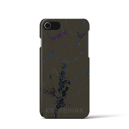 【片品（群馬県）】地図柄iPhoneケース（バックカバータイプ）