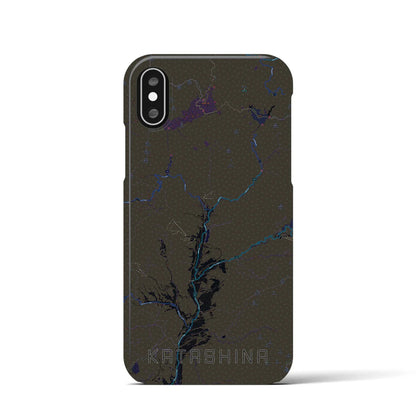 【片品（群馬県）】地図柄iPhoneケース（バックカバータイプ）