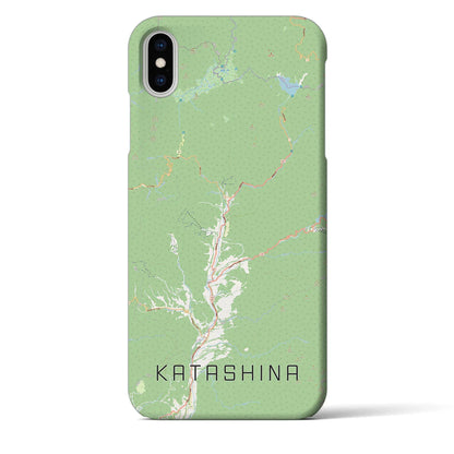 【片品（群馬県）】地図柄iPhoneケース（バックカバータイプ）