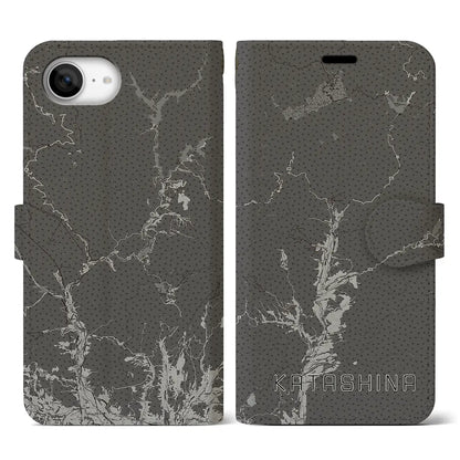 【片品（群馬県）】地図柄iPhoneケース（手帳タイプ）