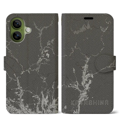 【片品（群馬県）】地図柄iPhoneケース（手帳タイプ）