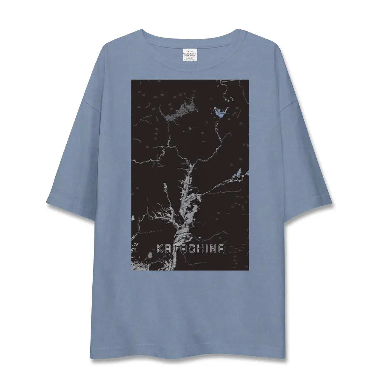 【片品（群馬県）】地図柄ビッグシルエットTシャツ