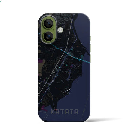 【堅田（滋賀県）】地図柄iPhoneケース（バックカバータイプ）