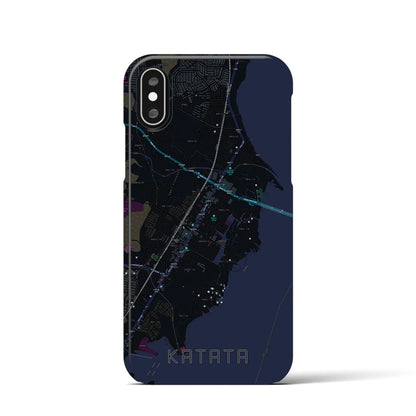 【堅田（滋賀県）】地図柄iPhoneケース（バックカバータイプ）