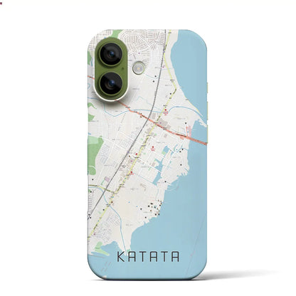 【堅田（滋賀県）】地図柄iPhoneケース（バックカバータイプ）