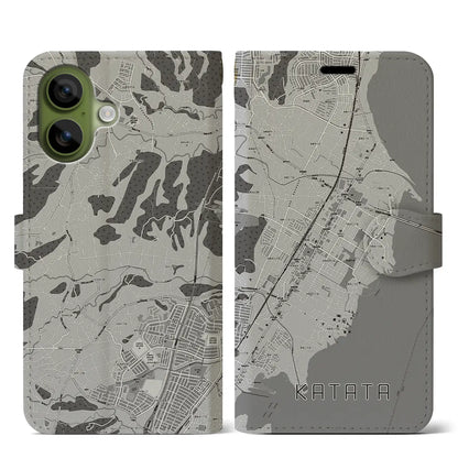 【堅田（滋賀県）】地図柄iPhoneケース（手帳タイプ）