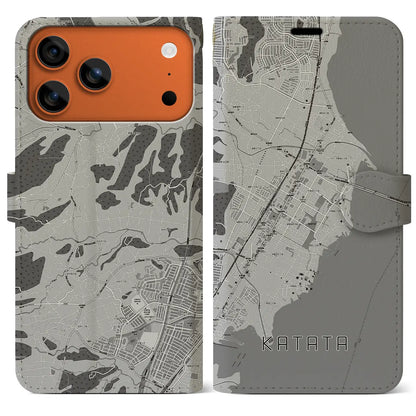 【堅田（滋賀県）】地図柄iPhoneケース（手帳タイプ）