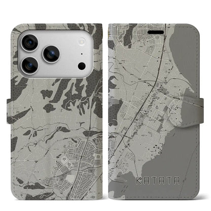 【堅田（滋賀県）】地図柄iPhoneケース（手帳タイプ）