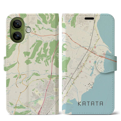 【堅田（滋賀県）】地図柄iPhoneケース（手帳タイプ）