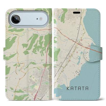 【堅田（滋賀県）】地図柄iPhoneケース（手帳タイプ）