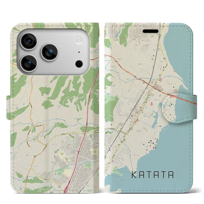 【堅田（滋賀県）】地図柄iPhoneケース（手帳タイプ）