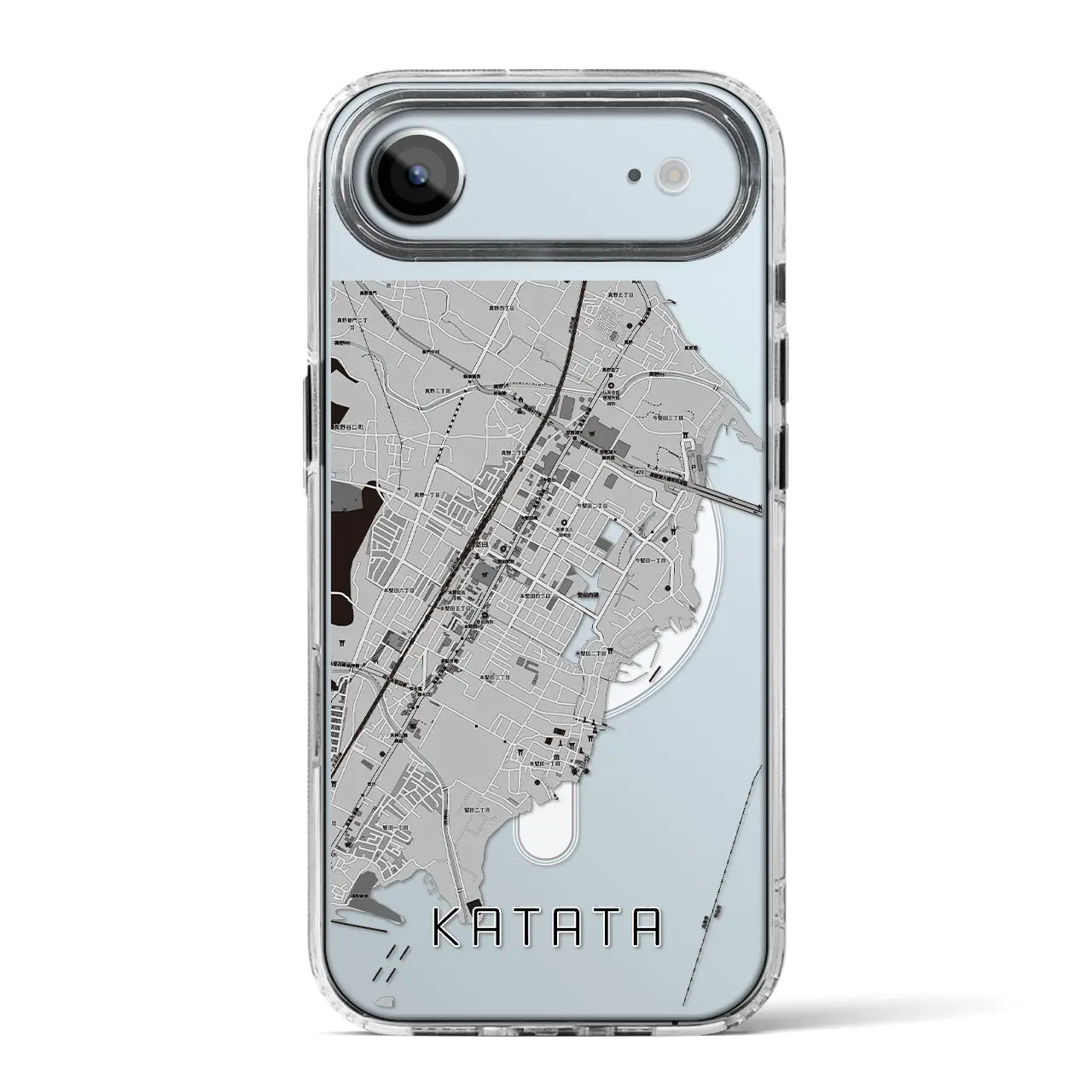 【堅田（滋賀県）】地図柄iPhoneケース（MagSafeタイプ）