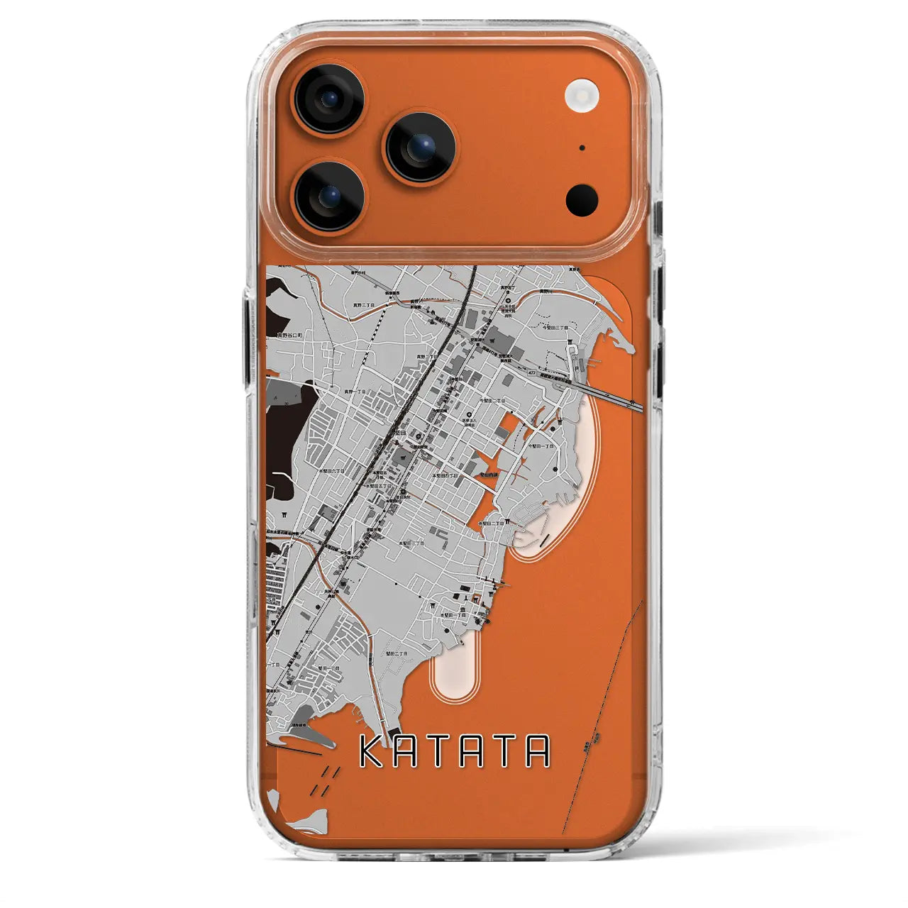 【堅田（滋賀県）】地図柄iPhoneケース（MagSafeタイプ）