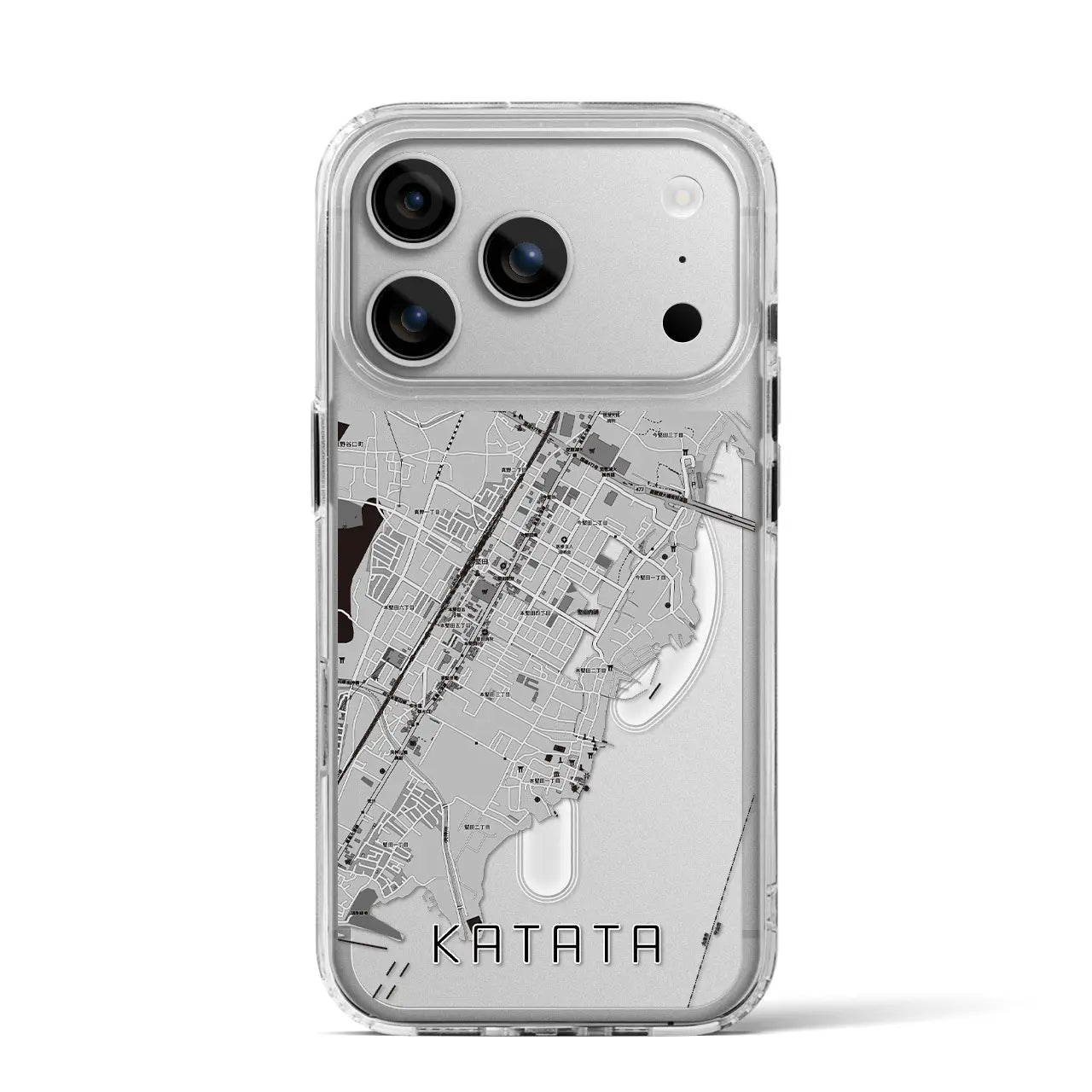 【堅田（滋賀県）】地図柄iPhoneケース（MagSafeタイプ）