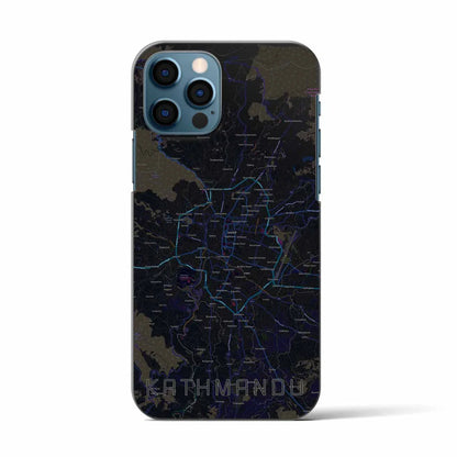 【カトマンズ（ネパール）】地図柄iPhoneケース（バックカバータイプ）