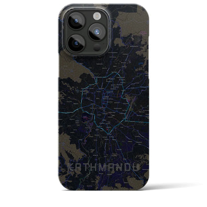 【カトマンズ（ネパール）】地図柄iPhoneケース（バックカバータイプ）