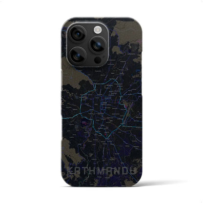 【カトマンズ（ネパール）】地図柄iPhoneケース（バックカバータイプ）