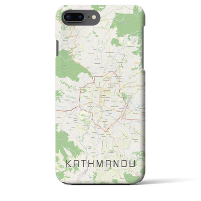 【カトマンズ（ネパール）】地図柄iPhoneケース（バックカバータイプ）