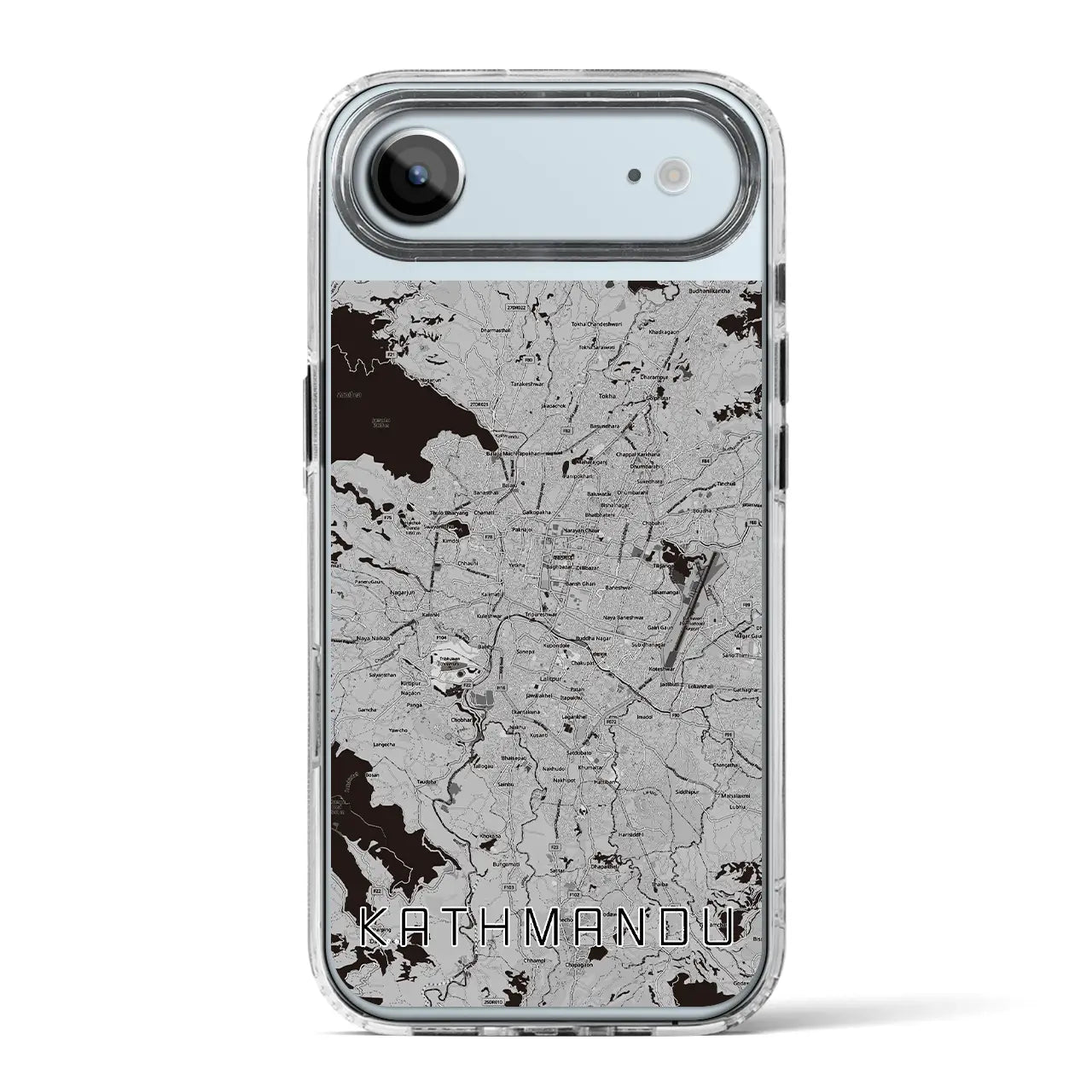 【カトマンズ（ネパール）】地図柄iPhoneケース（MagSafeタイプ）