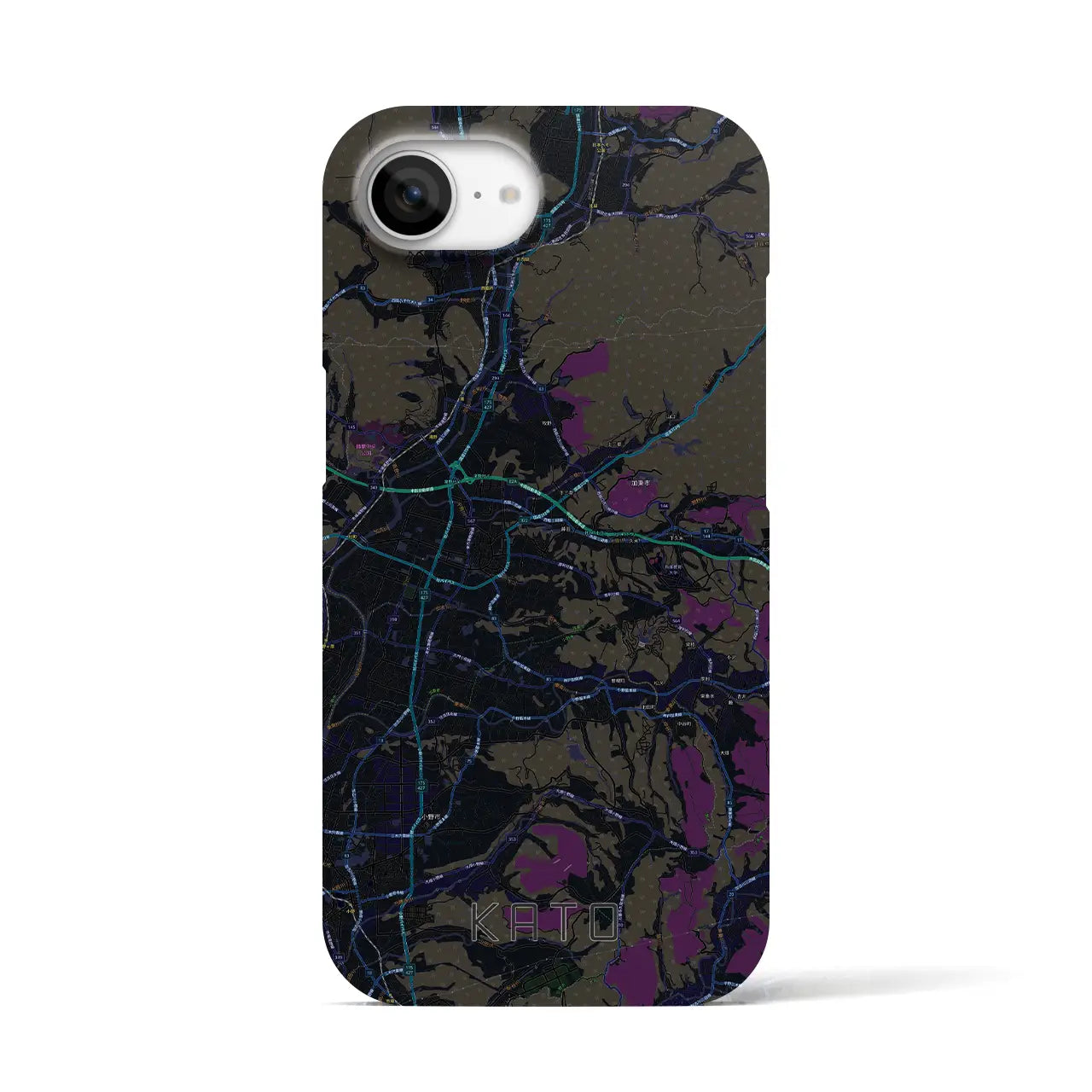 【加東（兵庫県）】地図柄iPhoneケース（バックカバータイプ）