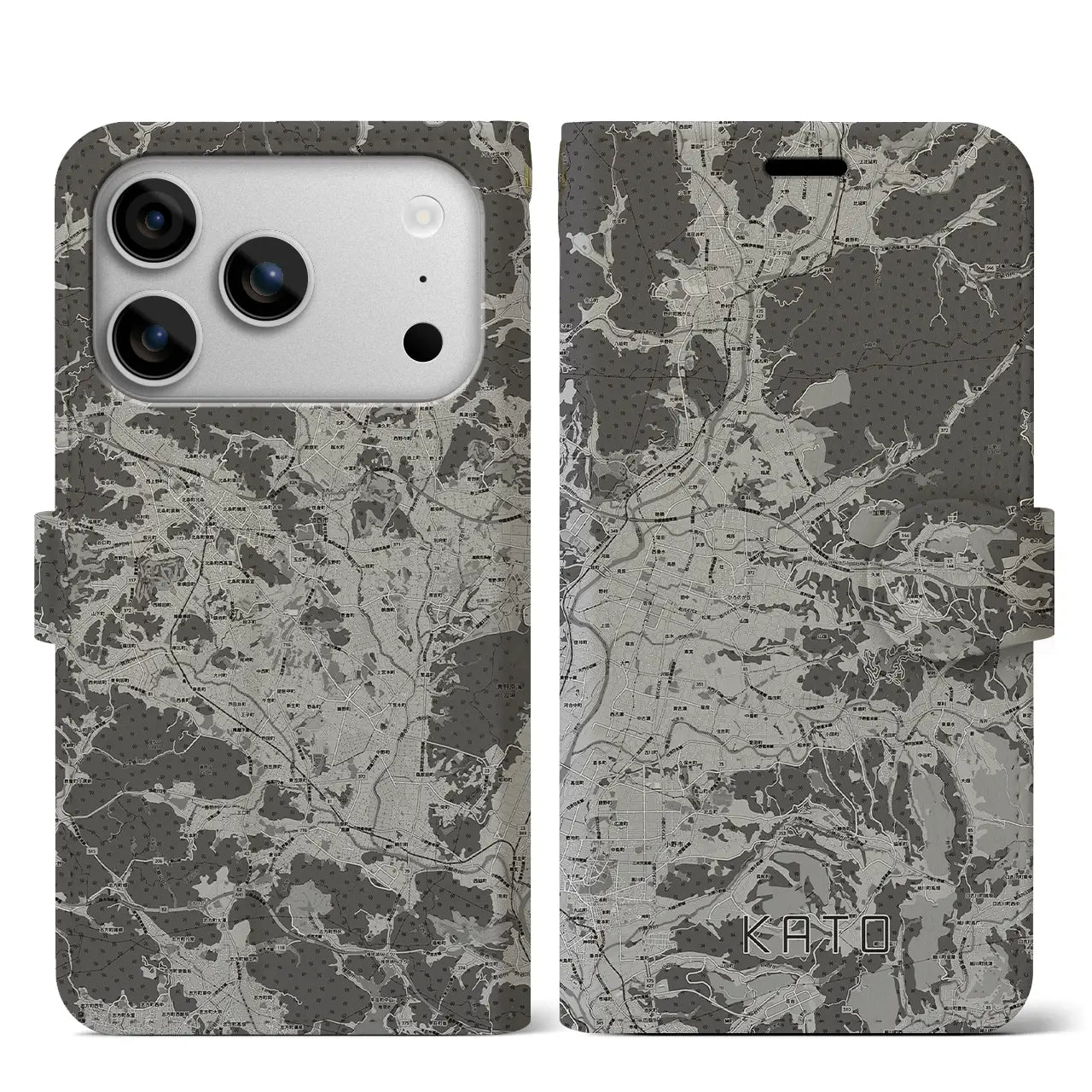 【加東（兵庫県）】地図柄iPhoneケース（手帳タイプ）