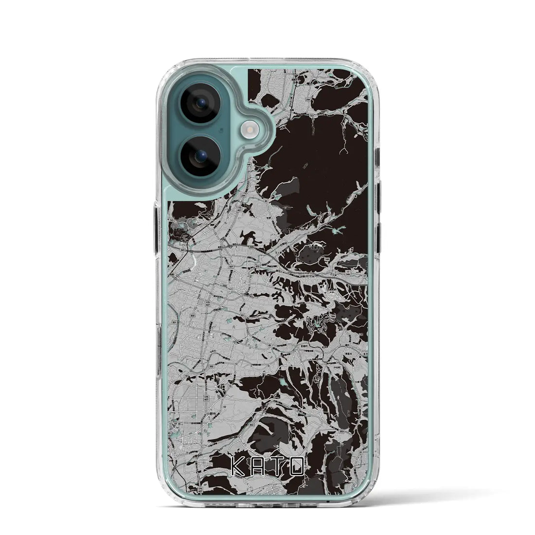 【加東（兵庫県）】地図柄iPhoneケース（MagSafeタイプ）モノトーン・iPhone 16 Pro 用