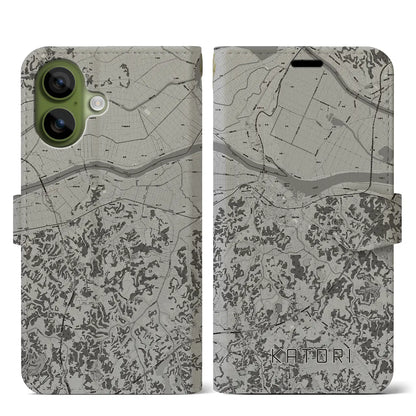 【香取（千葉県）】地図柄iPhoneケース（手帳タイプ）