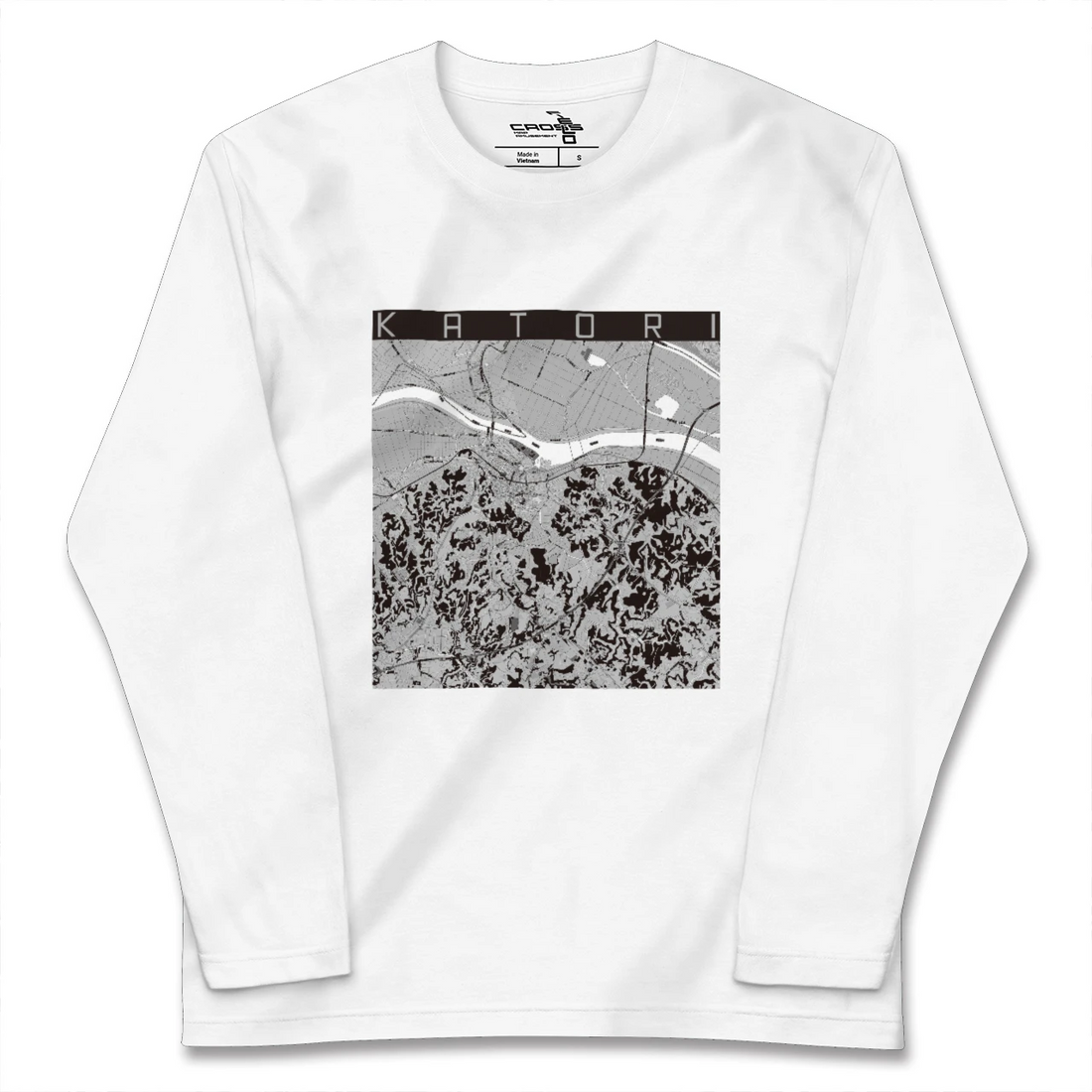 【香取(千葉県)】地図柄ロングスリーブTシャツ