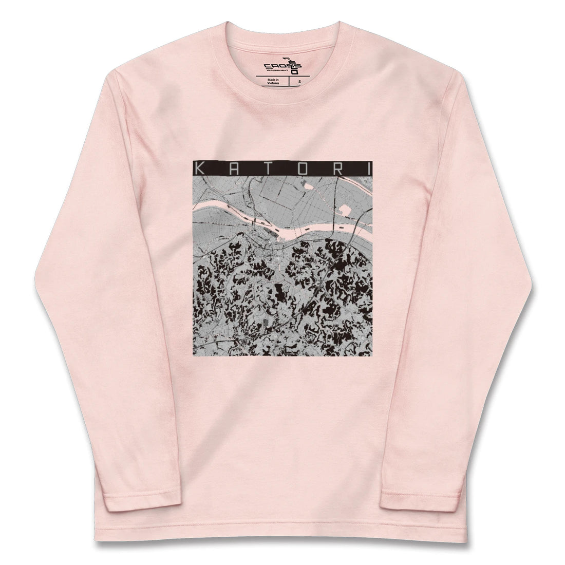 【香取（千葉県）】地図柄ロングスリーブTシャツ