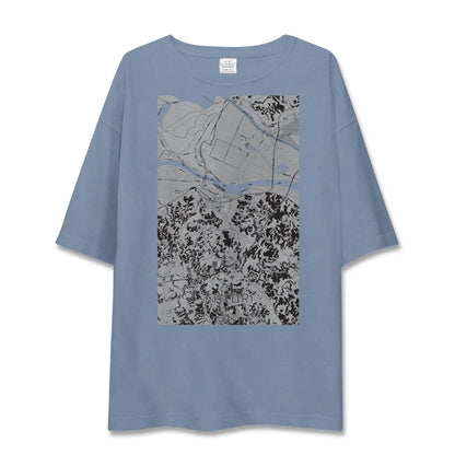 【香取（千葉県）】地図柄ビッグシルエットTシャツ