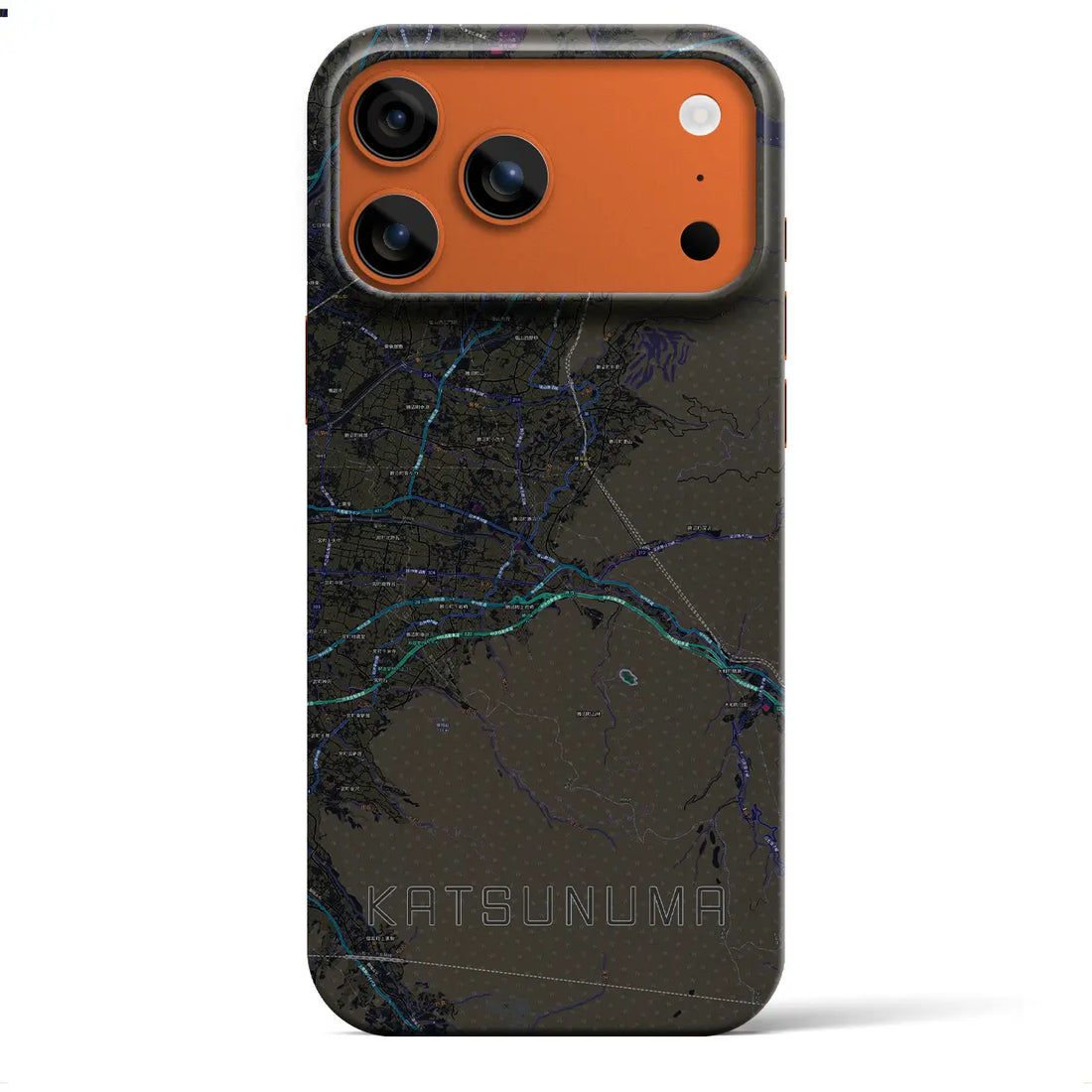 【勝沼（山梨県）】地図柄iPhoneケース（バックカバータイプ）
