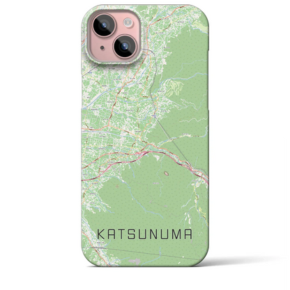 【勝沼（山梨県）】地図柄iPhoneケース（バックカバータイプ）