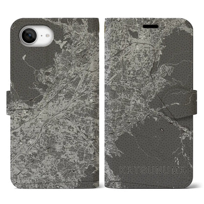 【勝沼（山梨県）】地図柄iPhoneケース（手帳タイプ）