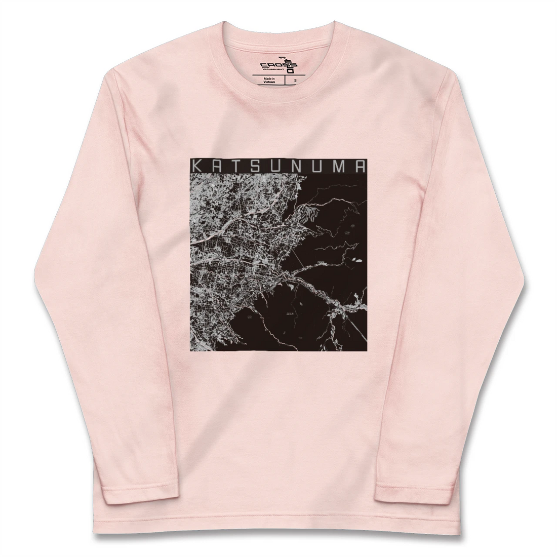 【勝沼(山梨県)】地図柄ロングスリーブTシャツ