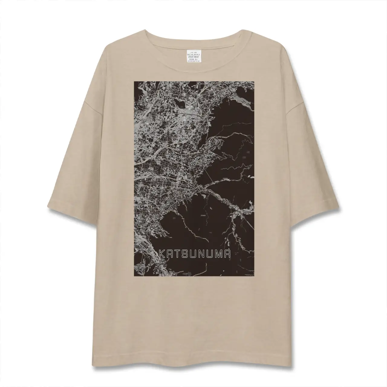 【勝沼（山梨県）】地図柄ビッグシルエットTシャツ