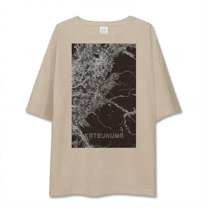 【勝沼（山梨県）】地図柄ビッグシルエットTシャツ